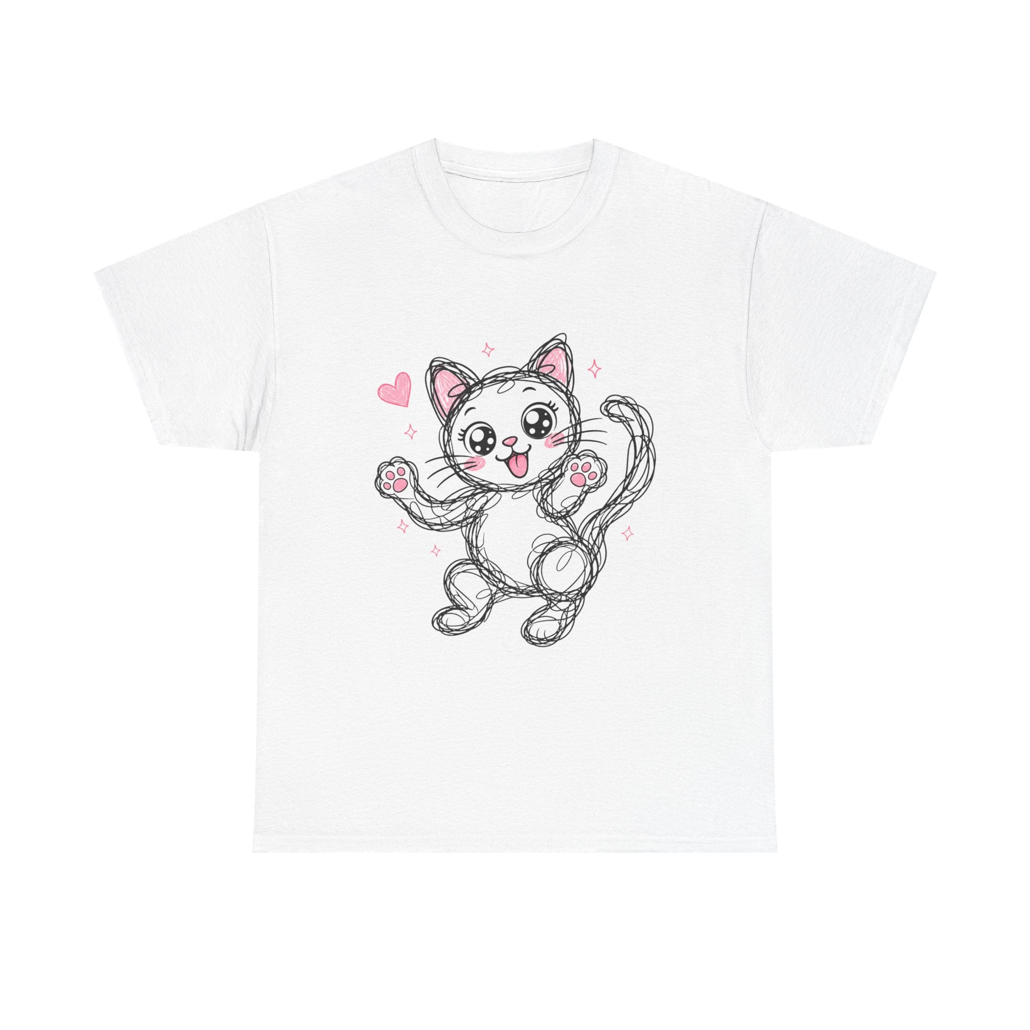 "Sweet Kitty" – Original Scribble Art Tee