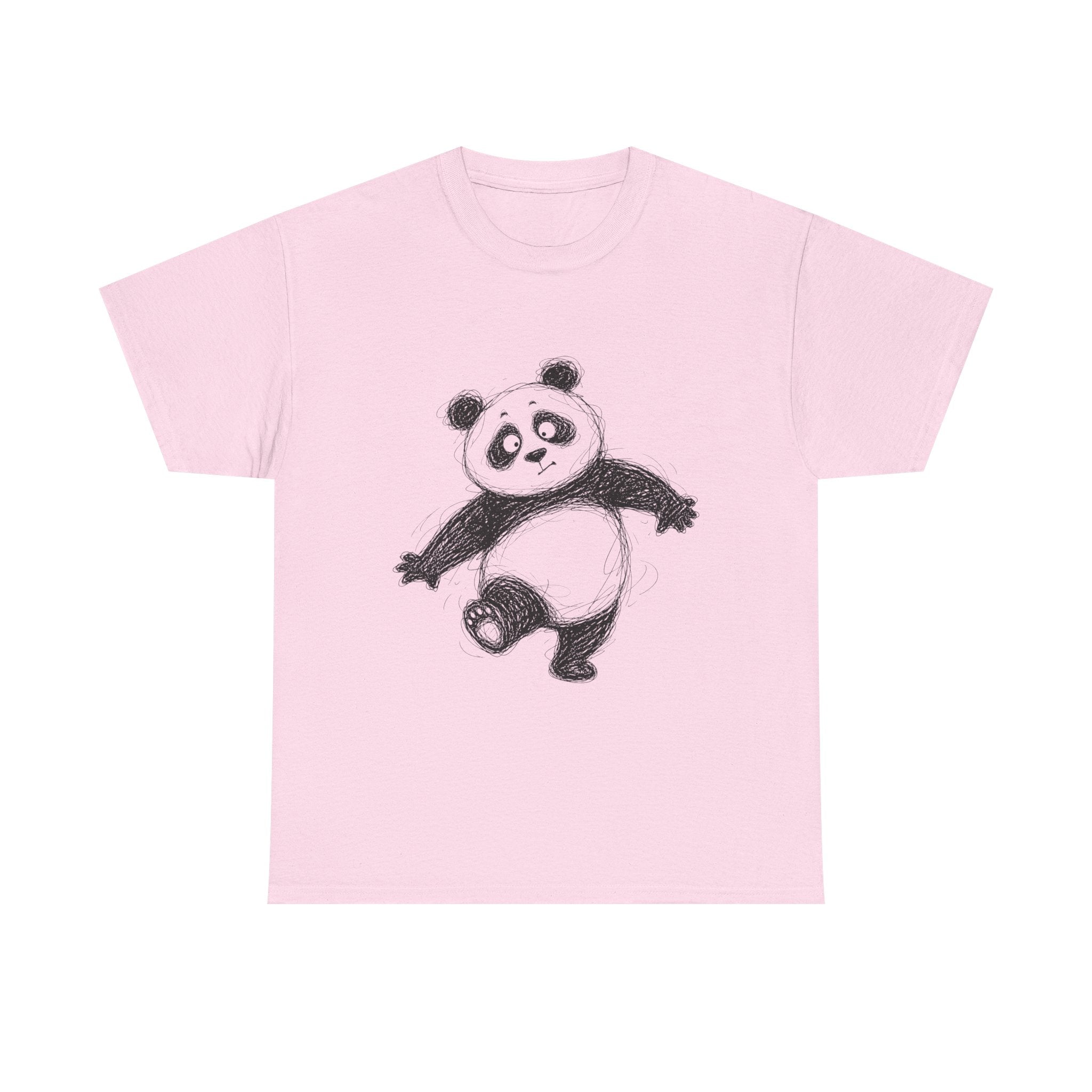 "Playful Panda" – Original Scribble Art Tee