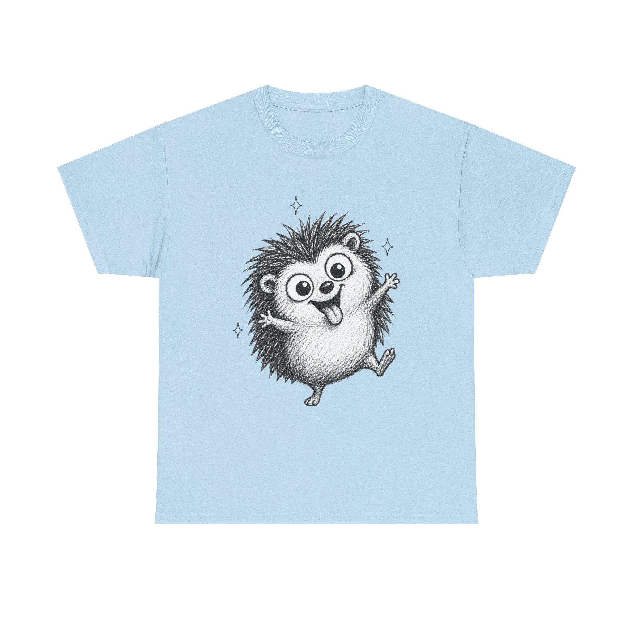 "Happy Hedgehog" – Original Scribble Art Tee