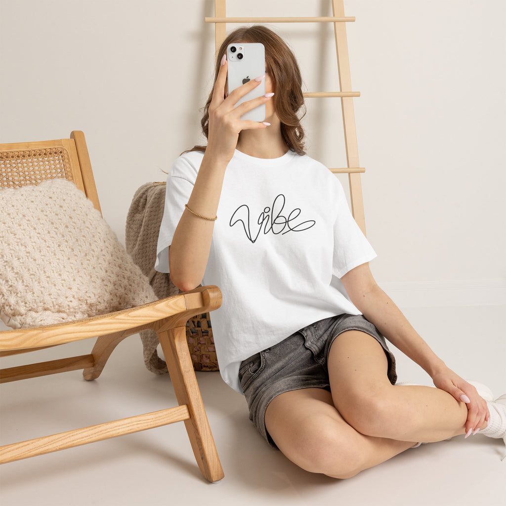 "Vibe Check" – Original Scribble Art Tee