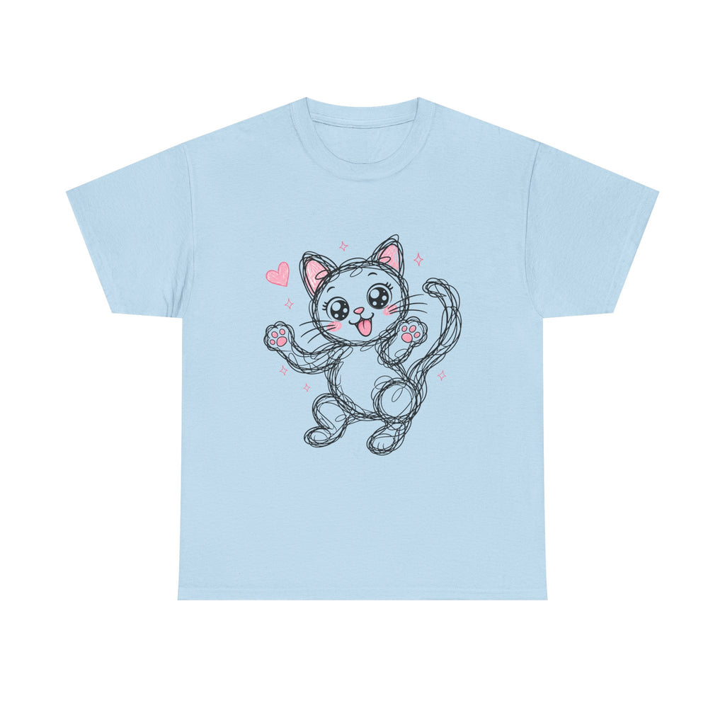 "Sweet Kitty" – Original Scribble Art Tee