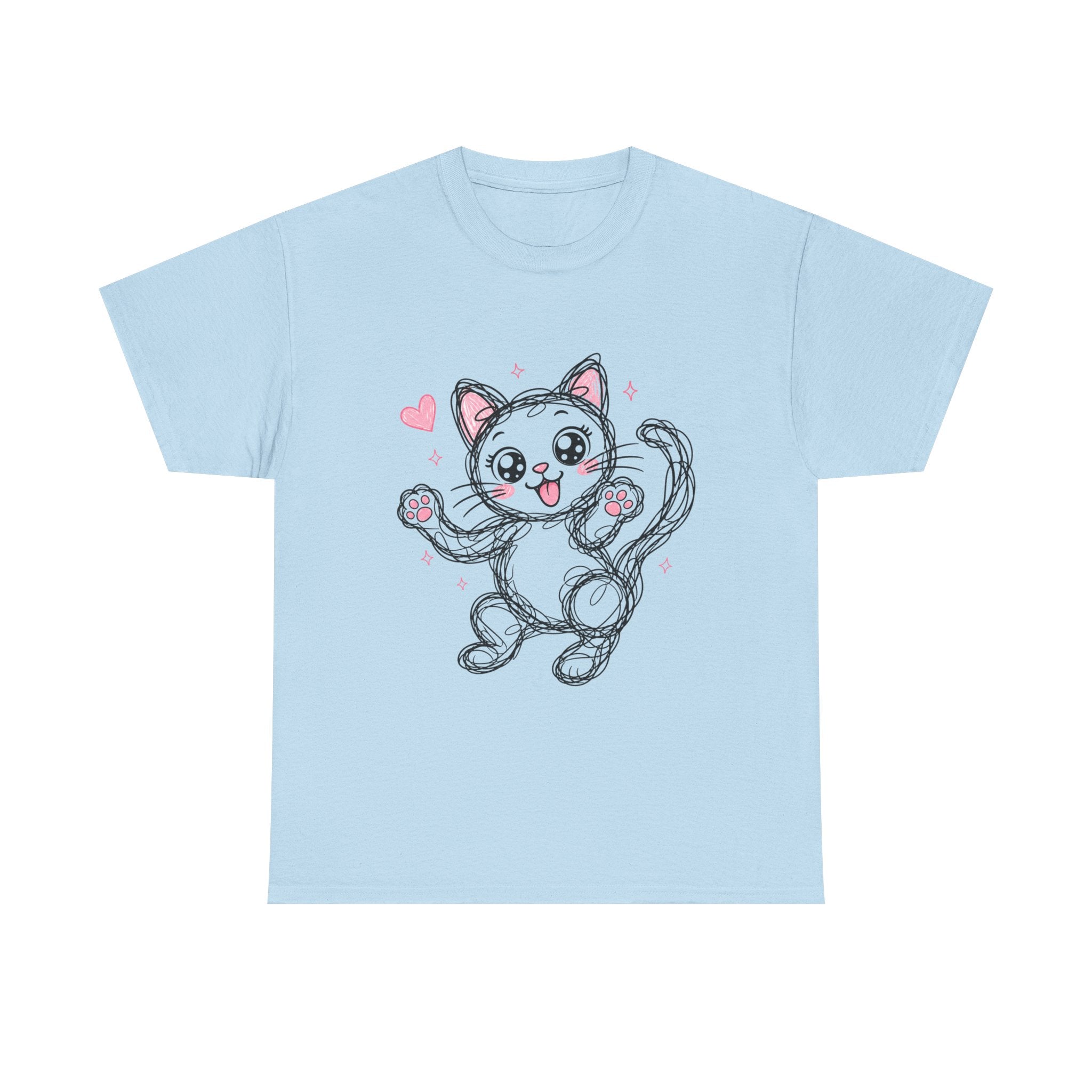 "Sweet Kitty" – Original Scribble Art Tee