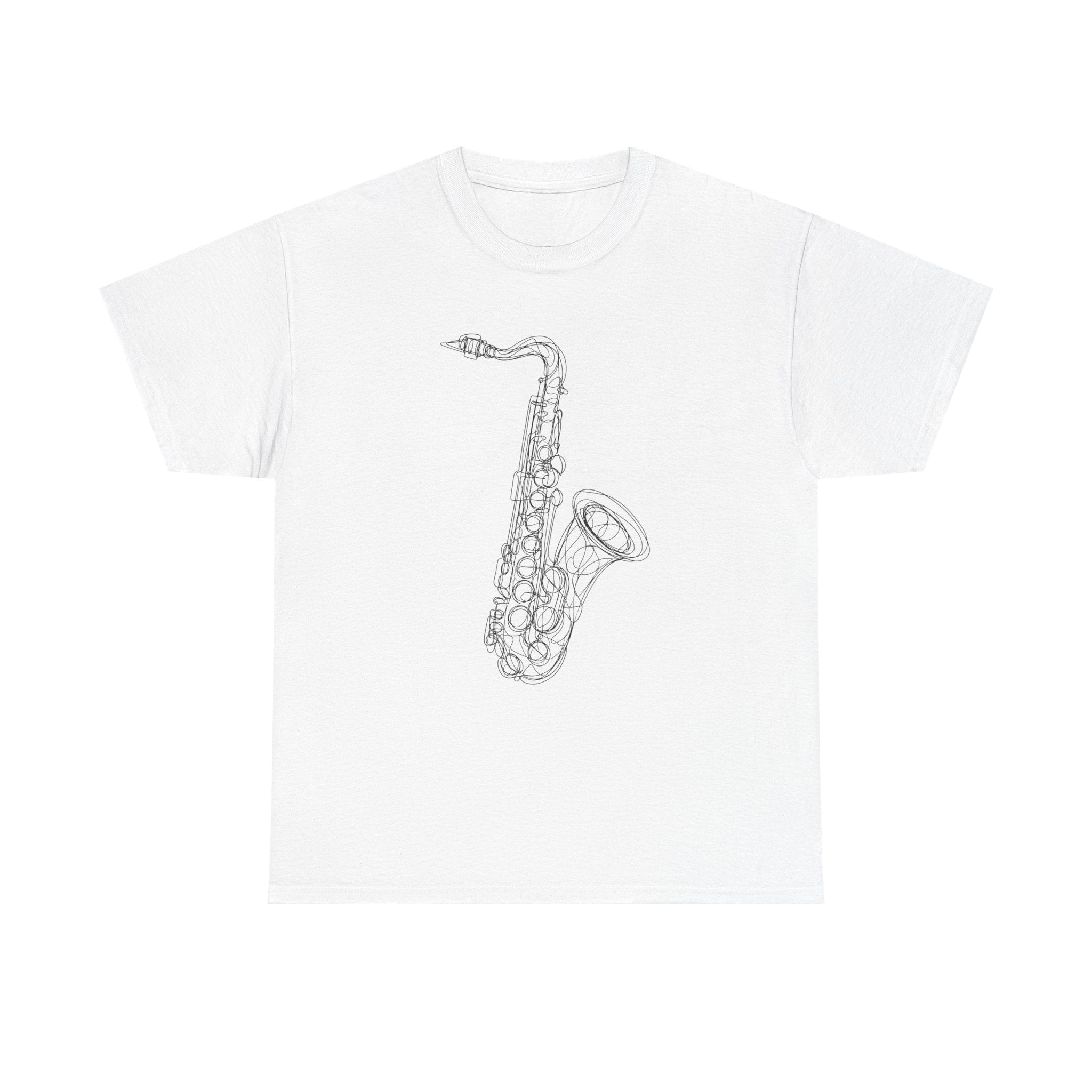 "Sax Appeal" – Original Scribble Art Tee