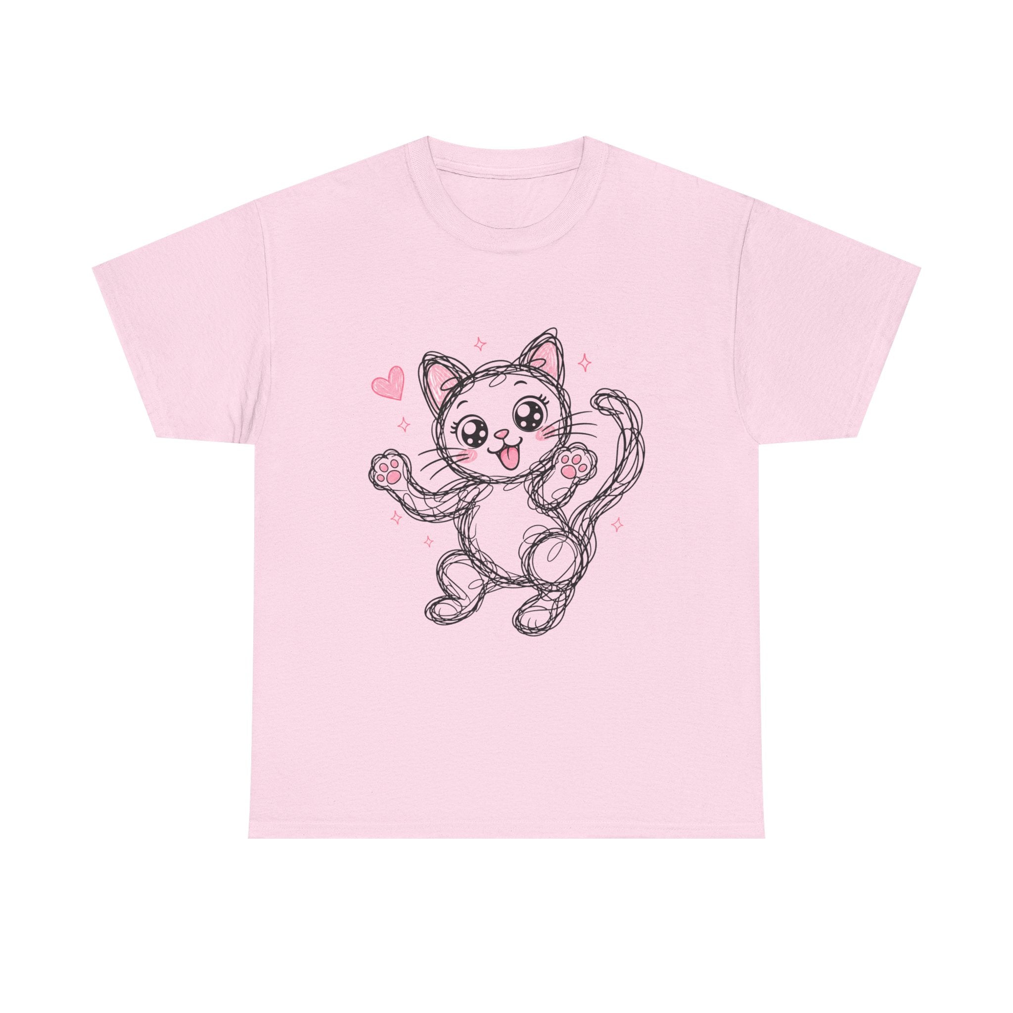 "Sweet Kitty" – Original Scribble Art Tee
