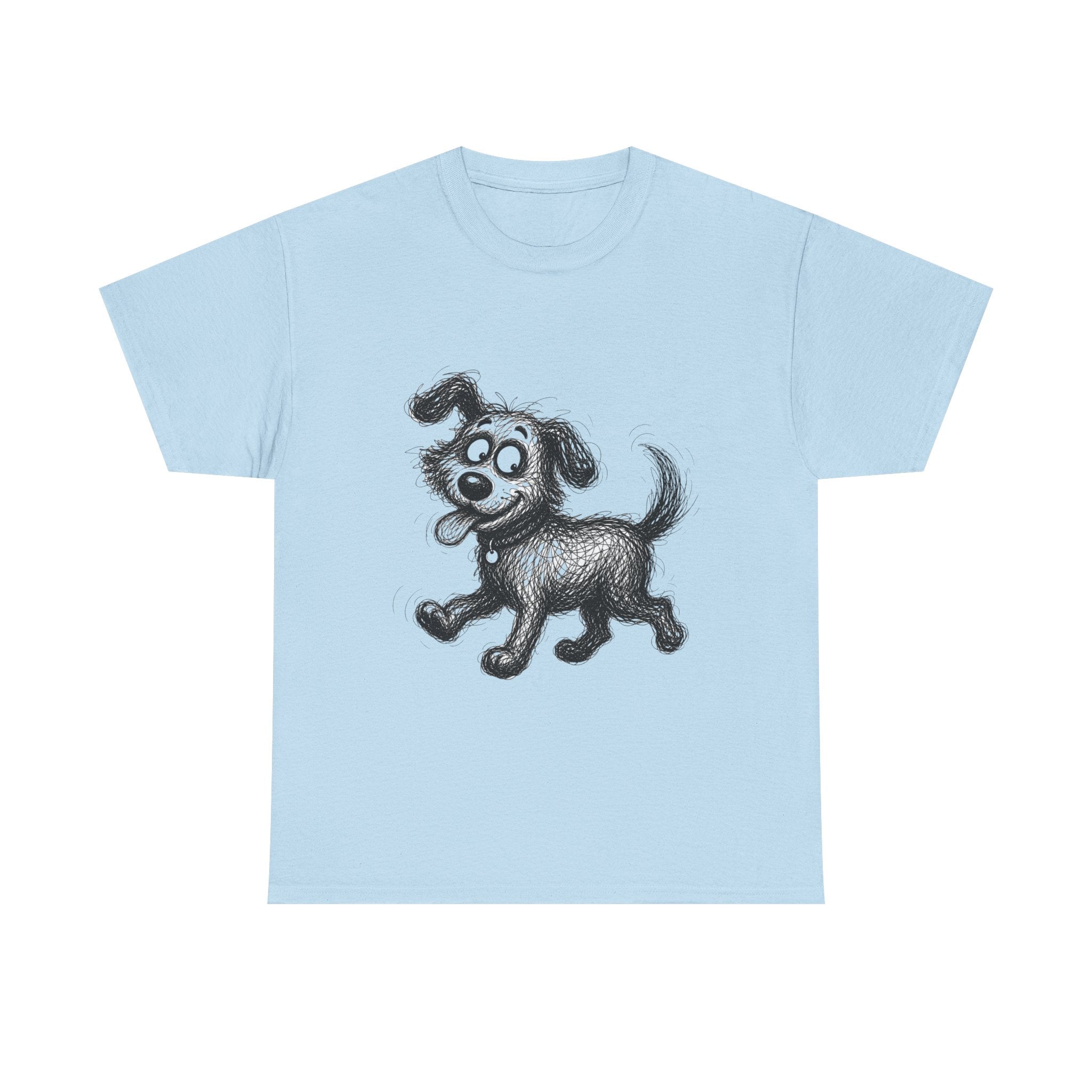 "Happy Pup" – Original Scribble Art Tee