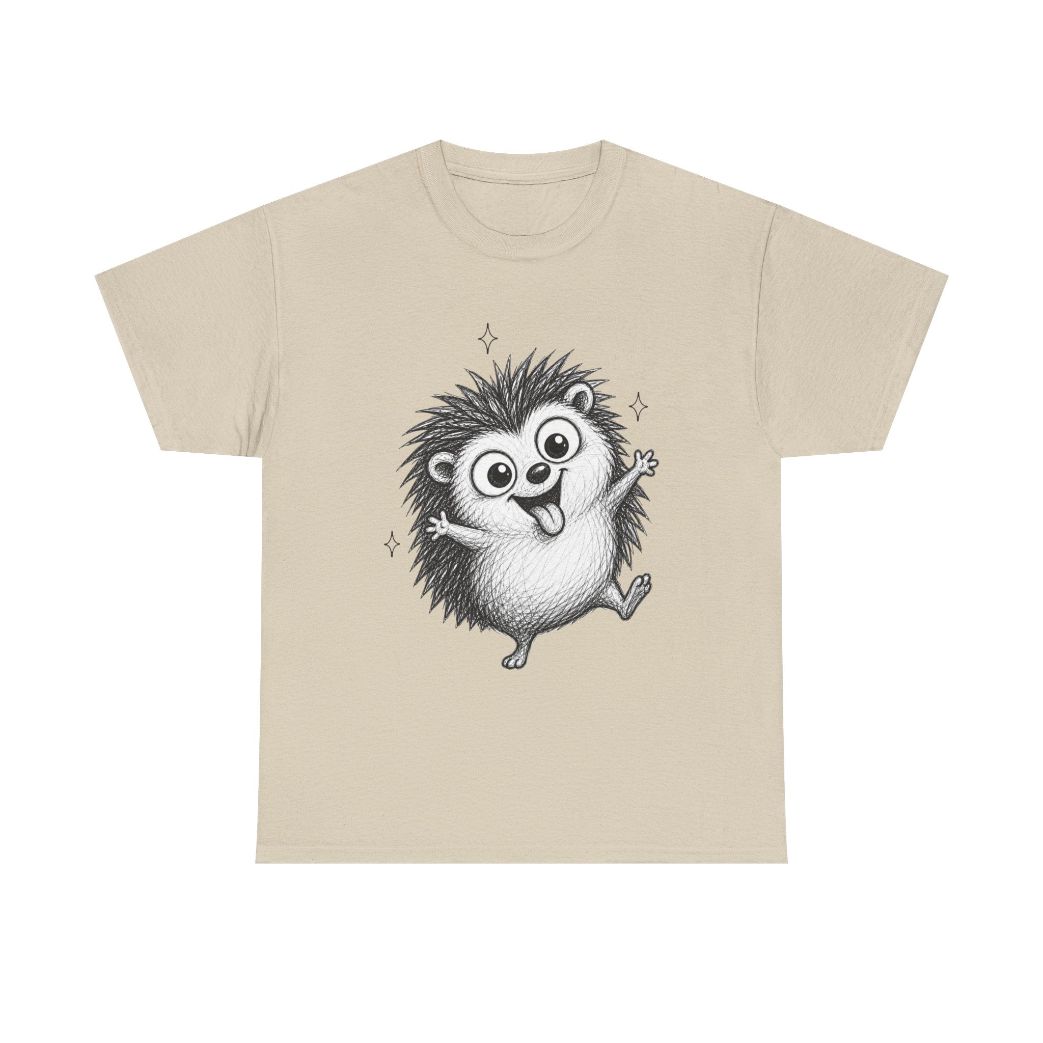 "Happy Hedgehog" – Original Scribble Art Tee