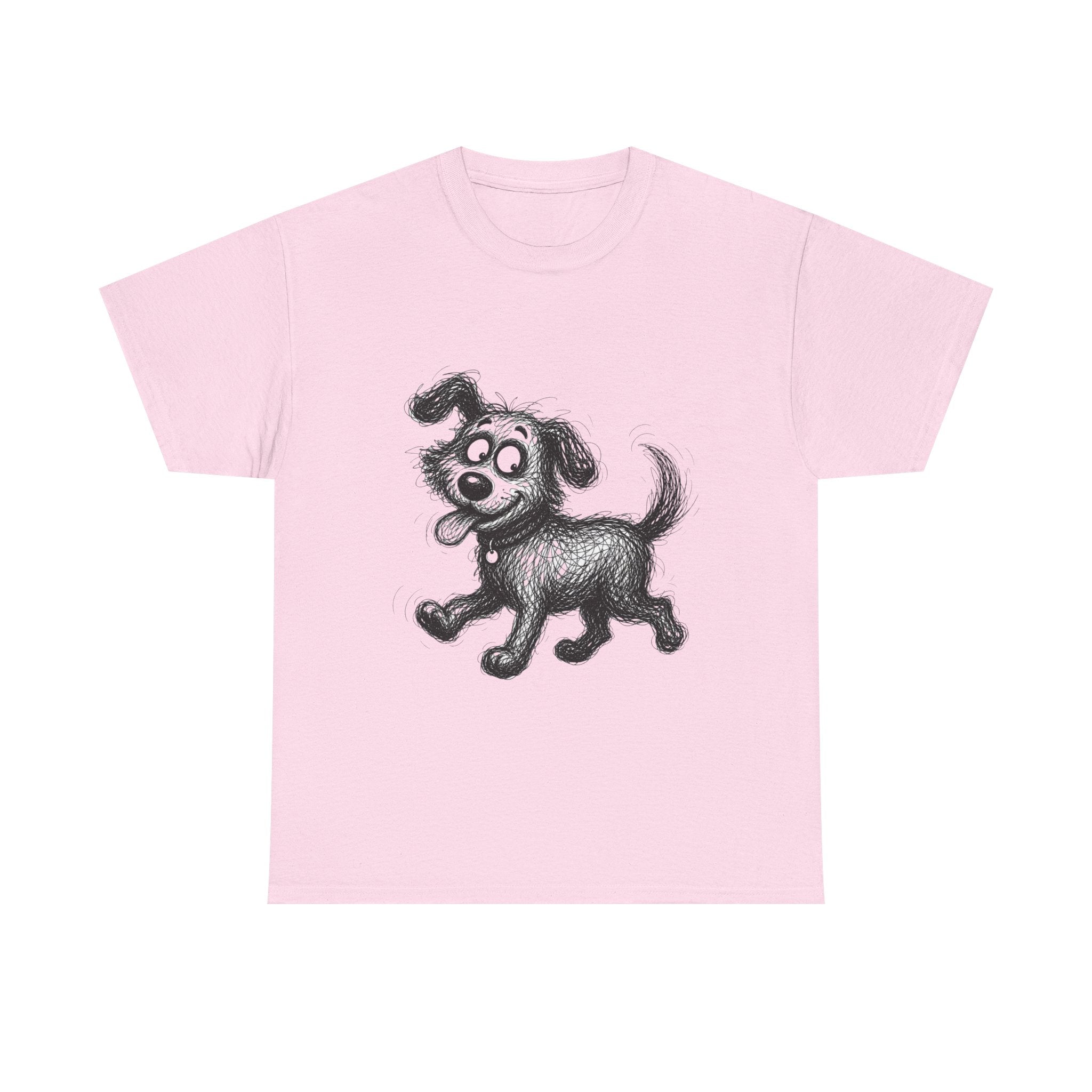 "Happy Pup" – Original Scribble Art Tee