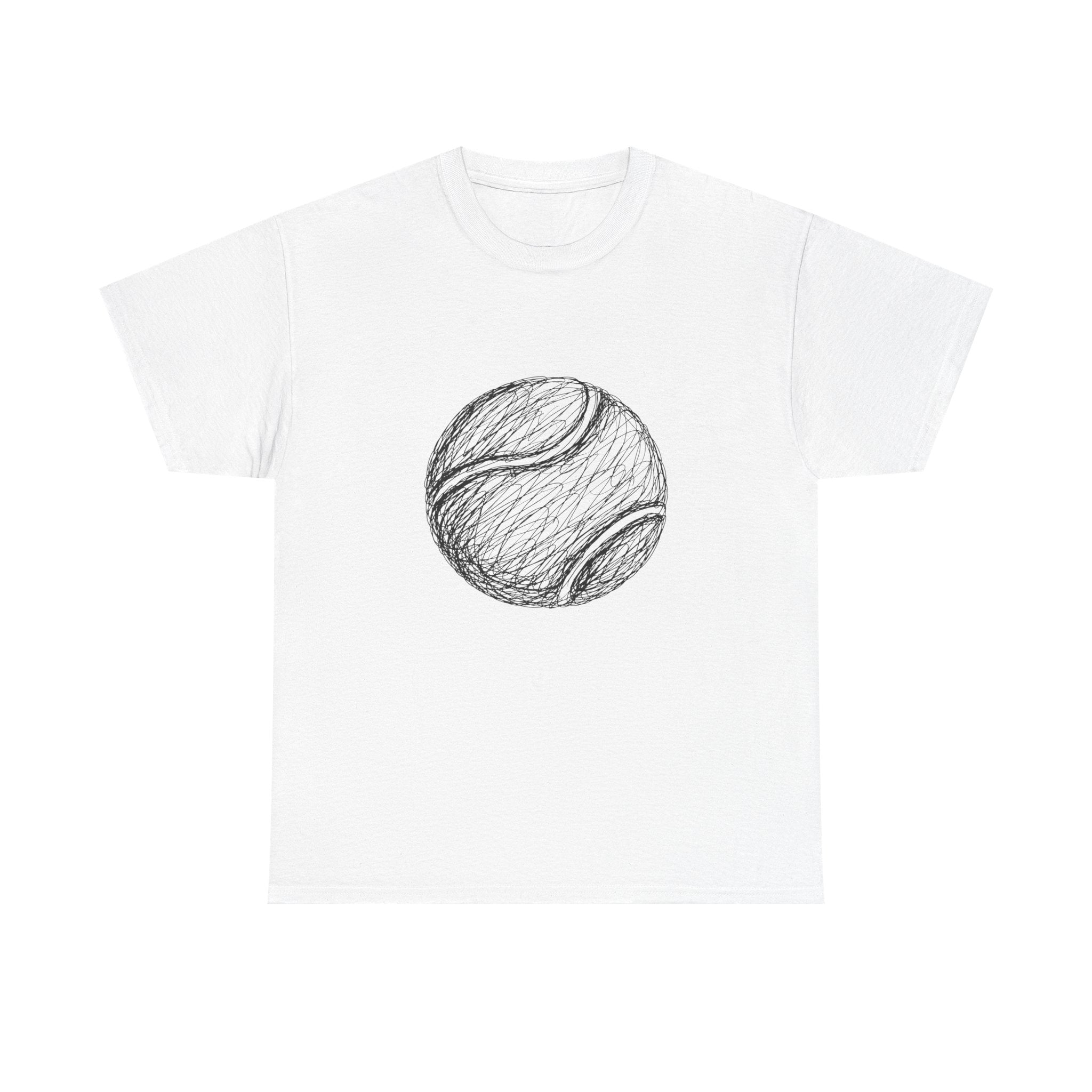 "Tennis Ball" – Original Scribble Art Tee