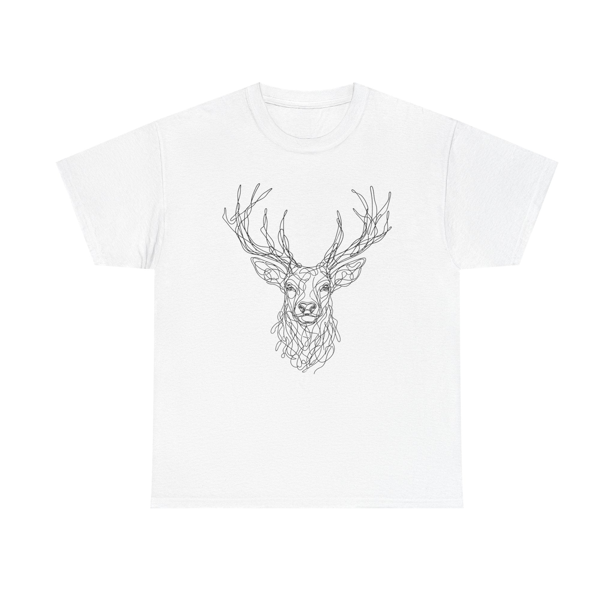 "Elk Spirit" – Original Scribble Art Tee
