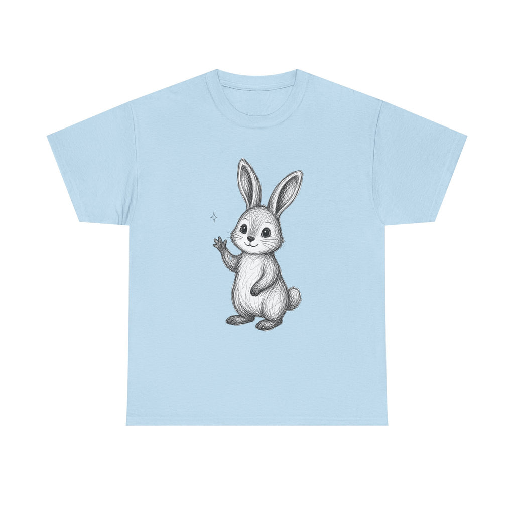 "Hello Friend" Bunny – Original Scribble Art Tee