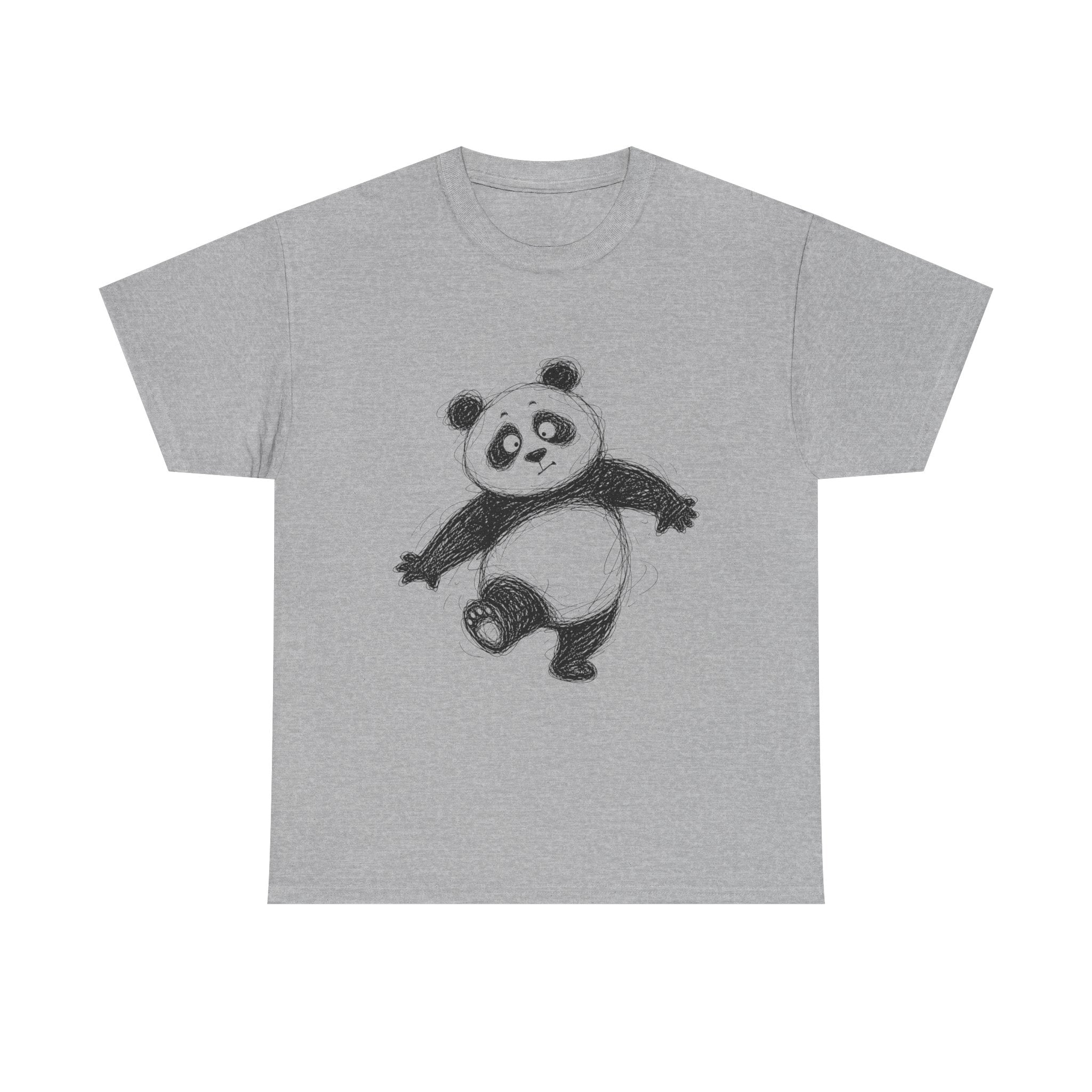 "Playful Panda" – Original Scribble Art Tee