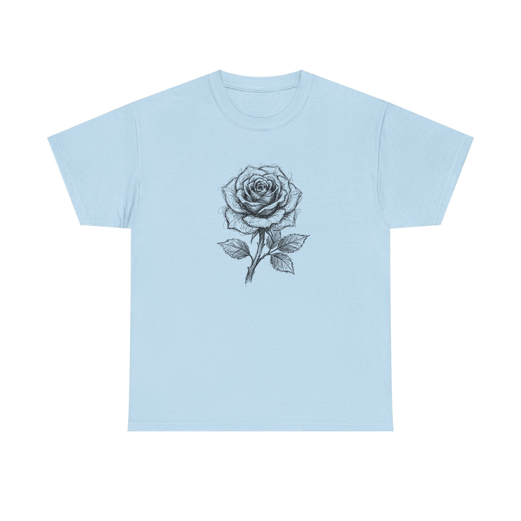 "Inked Rose" – Original Scribble Art Tee