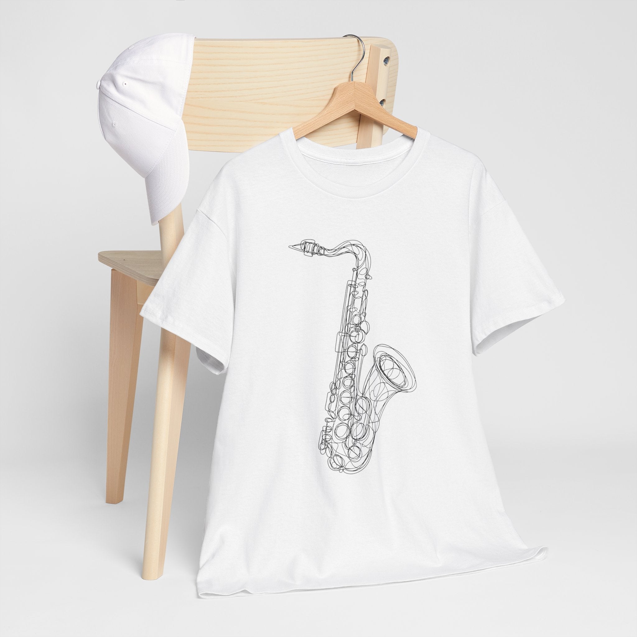 "Sax Appeal" – Original Scribble Art Tee