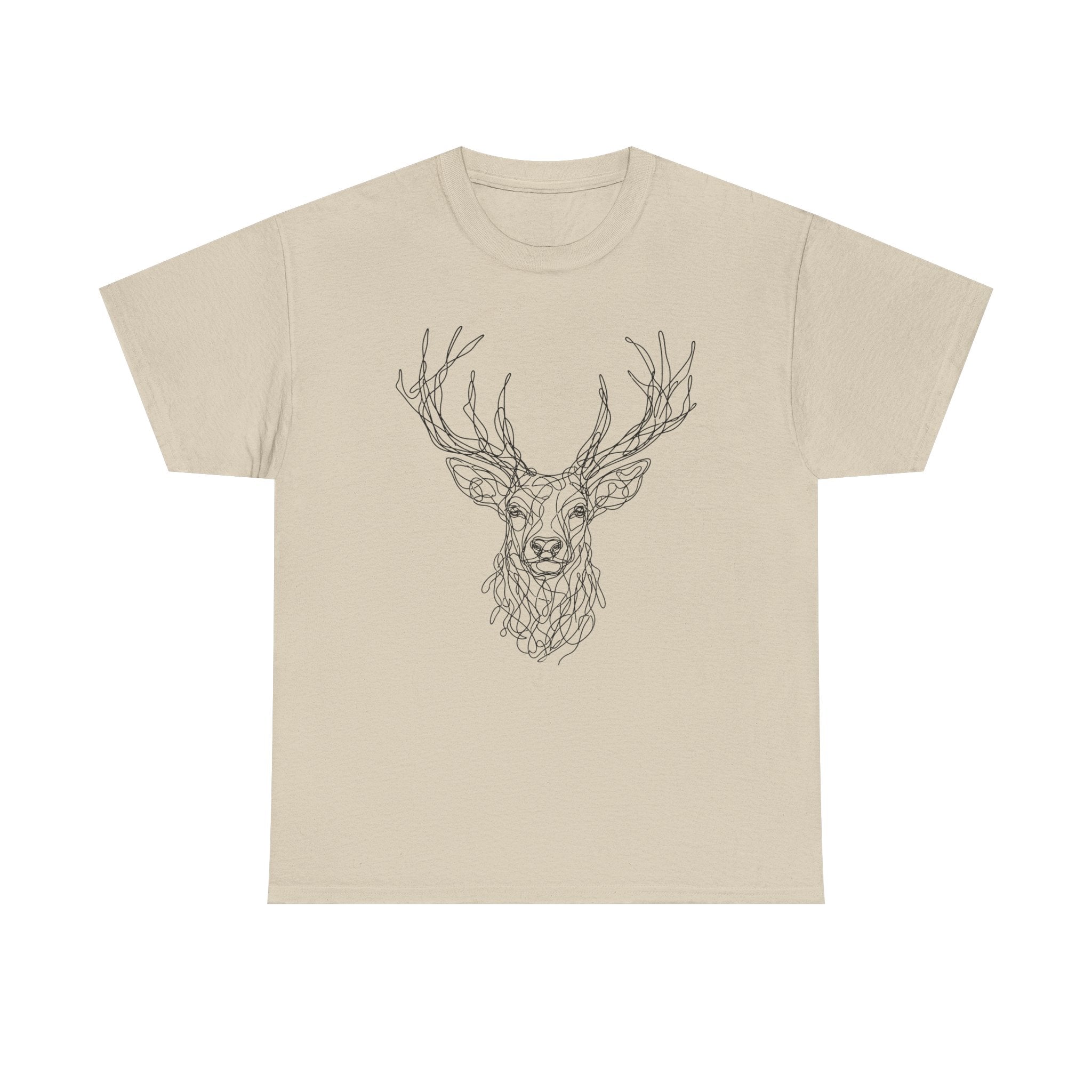 "Elk Spirit" – Original Scribble Art Tee
