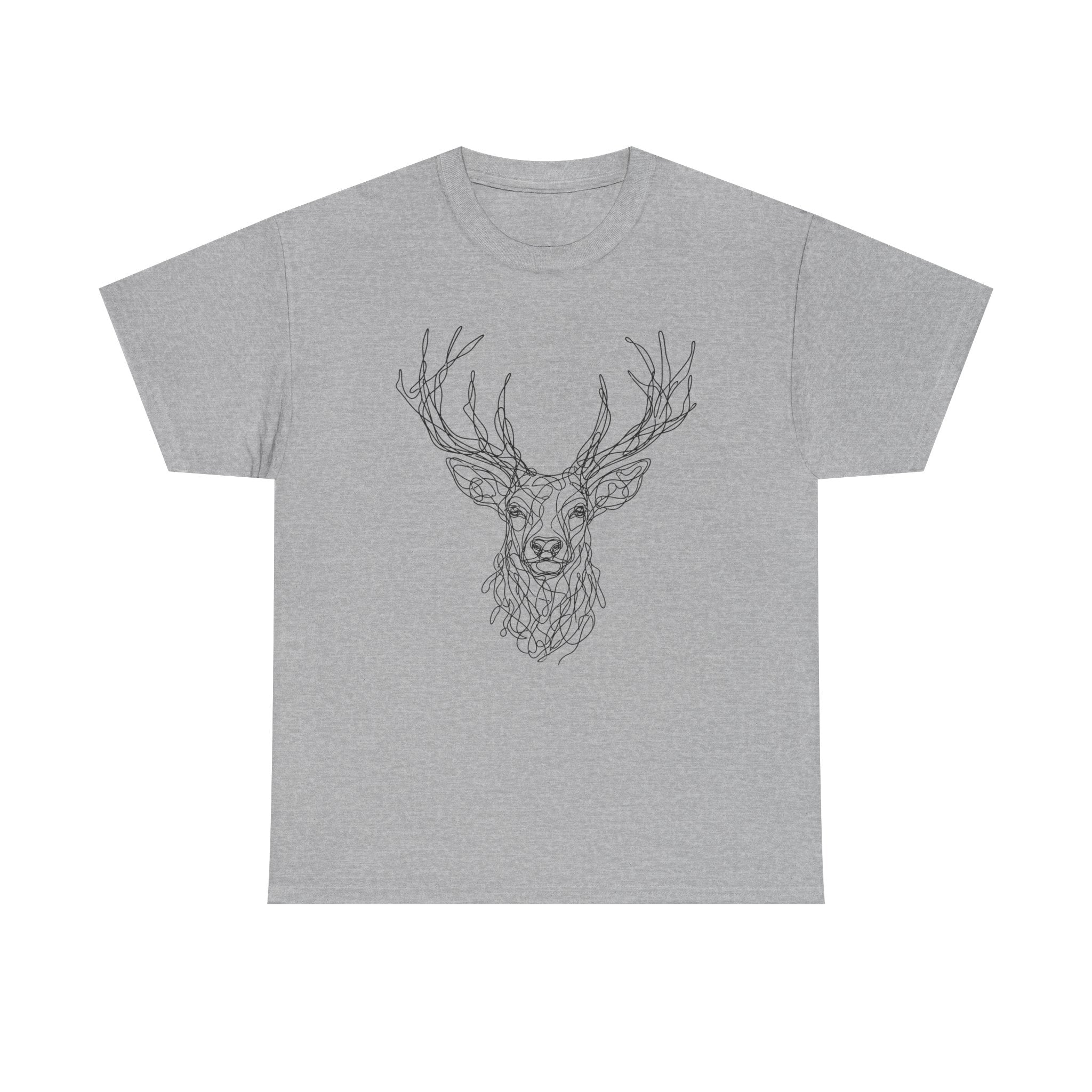 "Elk Spirit" – Original Scribble Art Tee