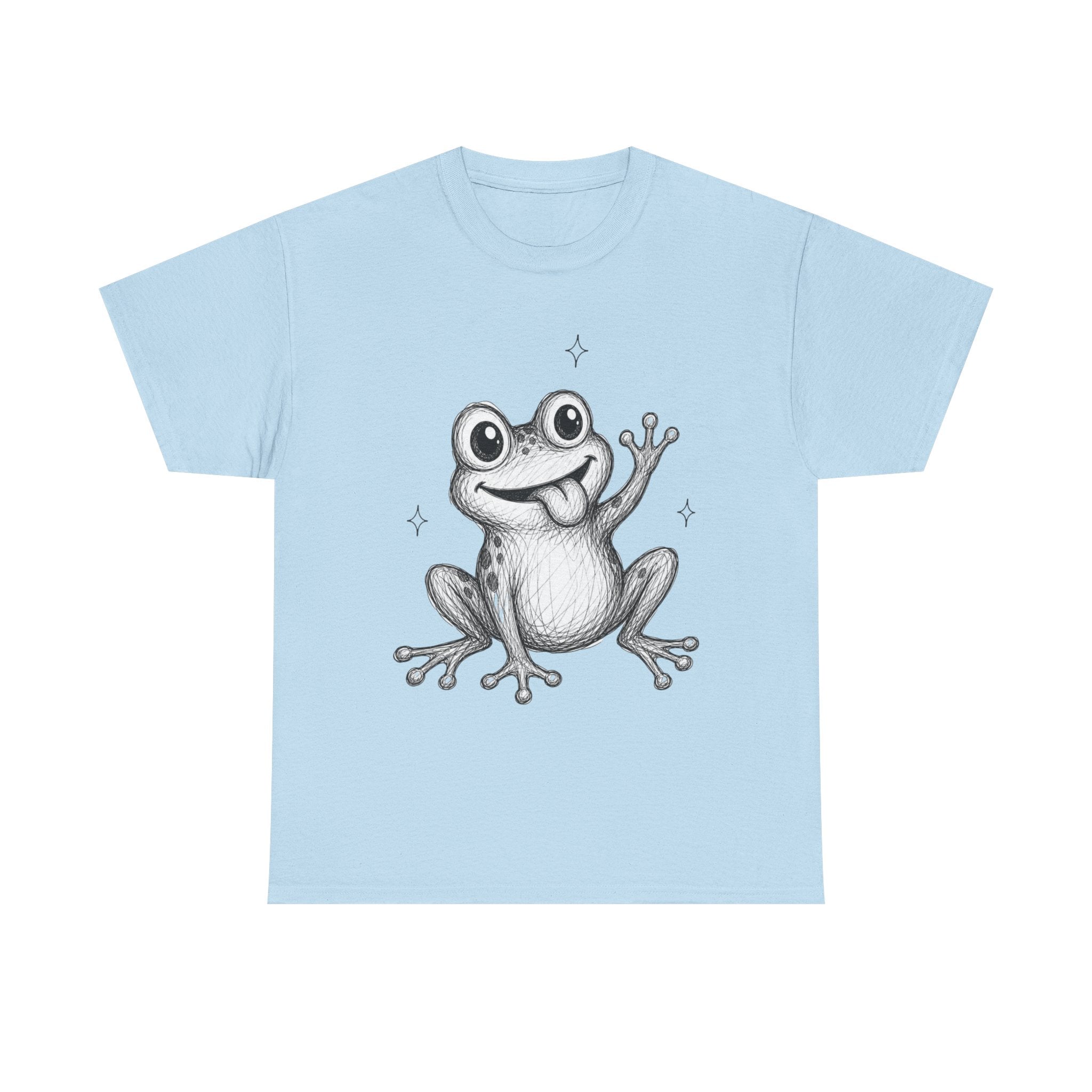 "Happy Hopper" Frog – Original Scribble Art Tee