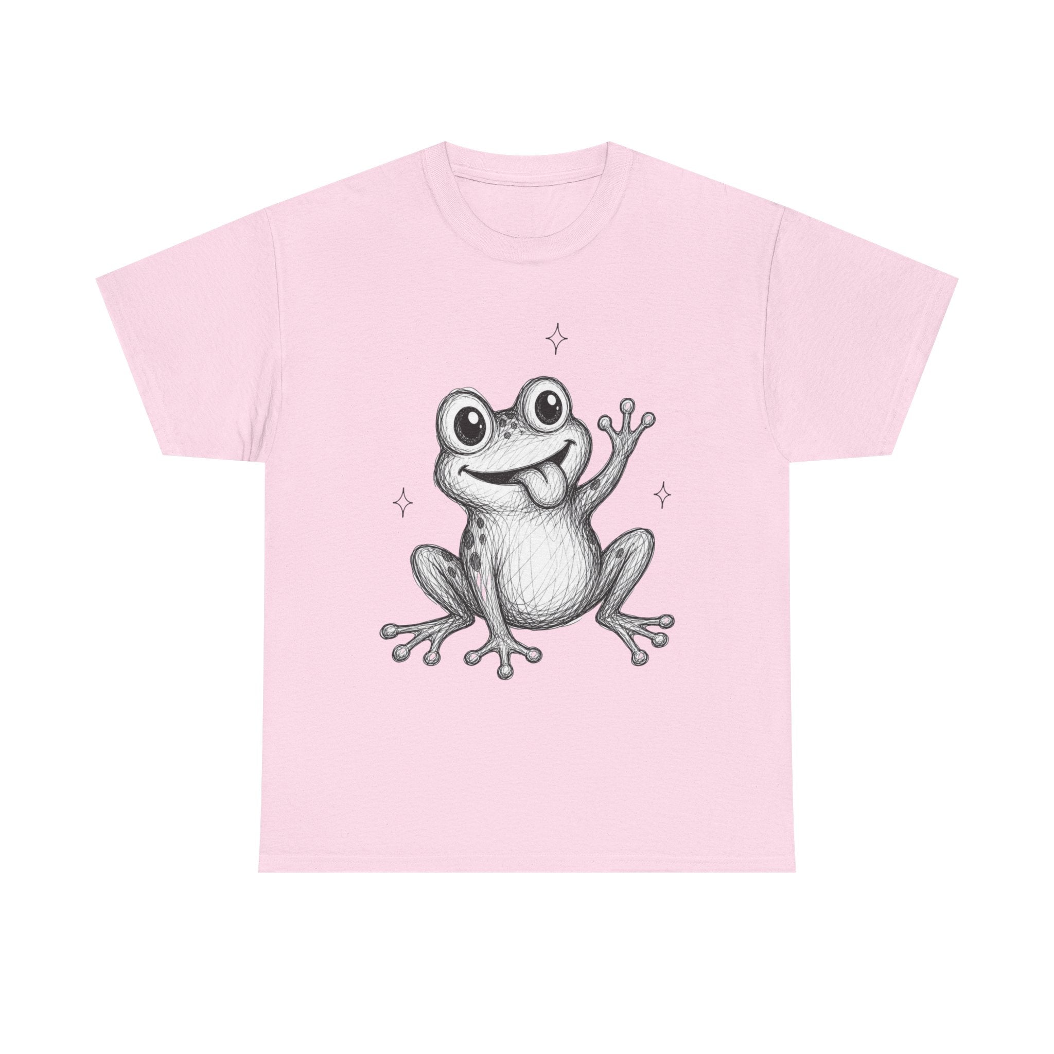 "Happy Hopper" Frog – Original Scribble Art Tee