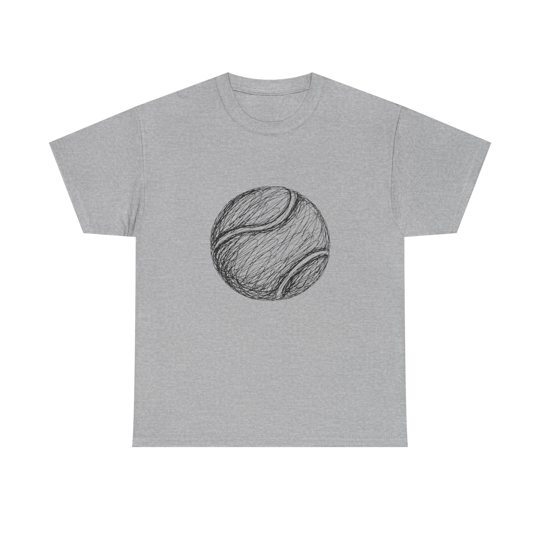 "Tennis Ball" – Original Scribble Art Tee