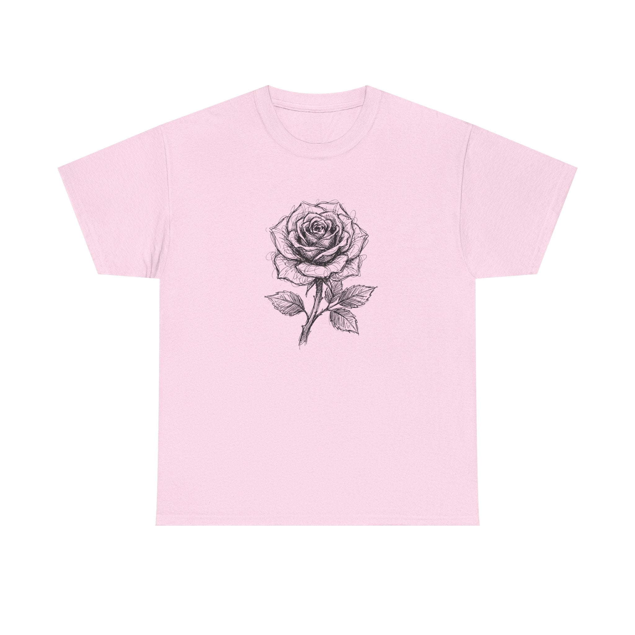 "Inked Rose" – Original Scribble Art Tee