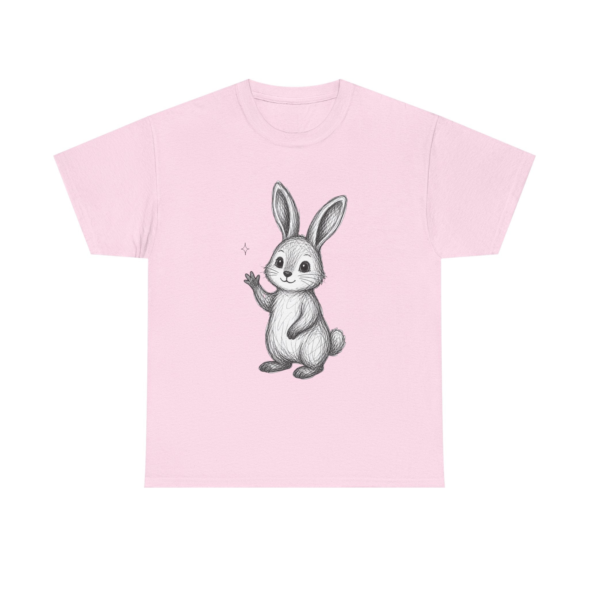 "Hello Friend" Bunny – Original Scribble Art Tee
