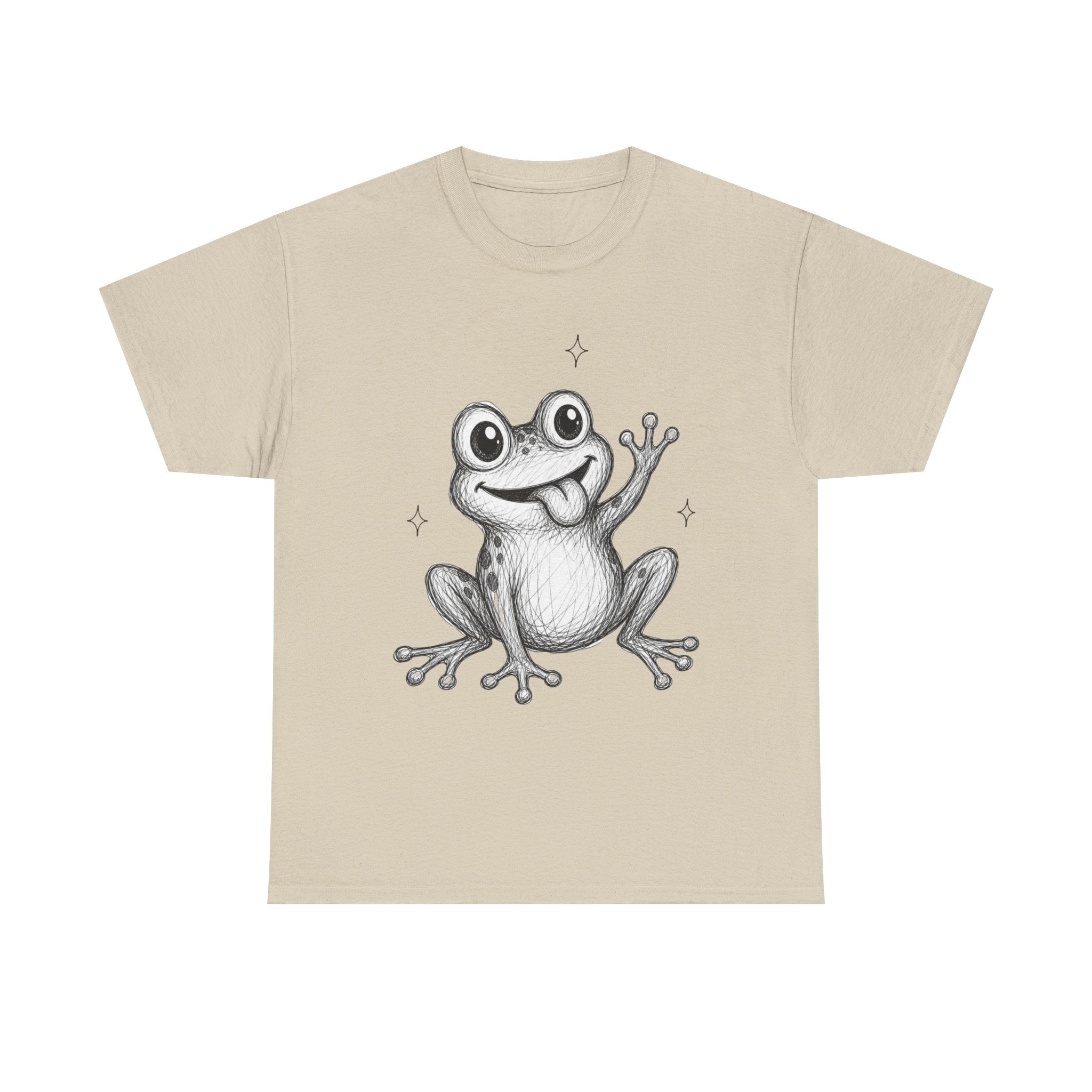 "Happy Hopper" Frog – Original Scribble Art Tee