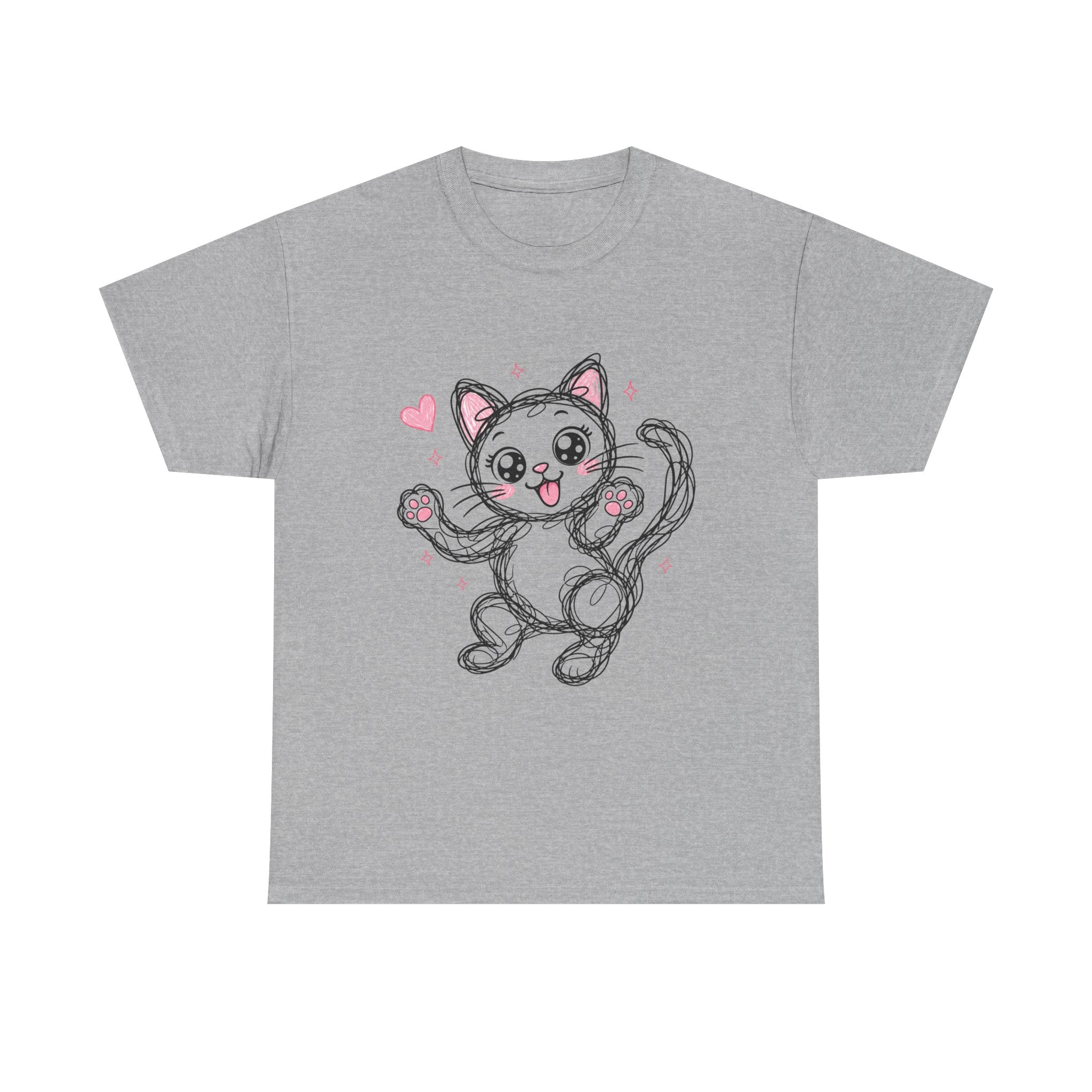 "Sweet Kitty" – Original Scribble Art Tee