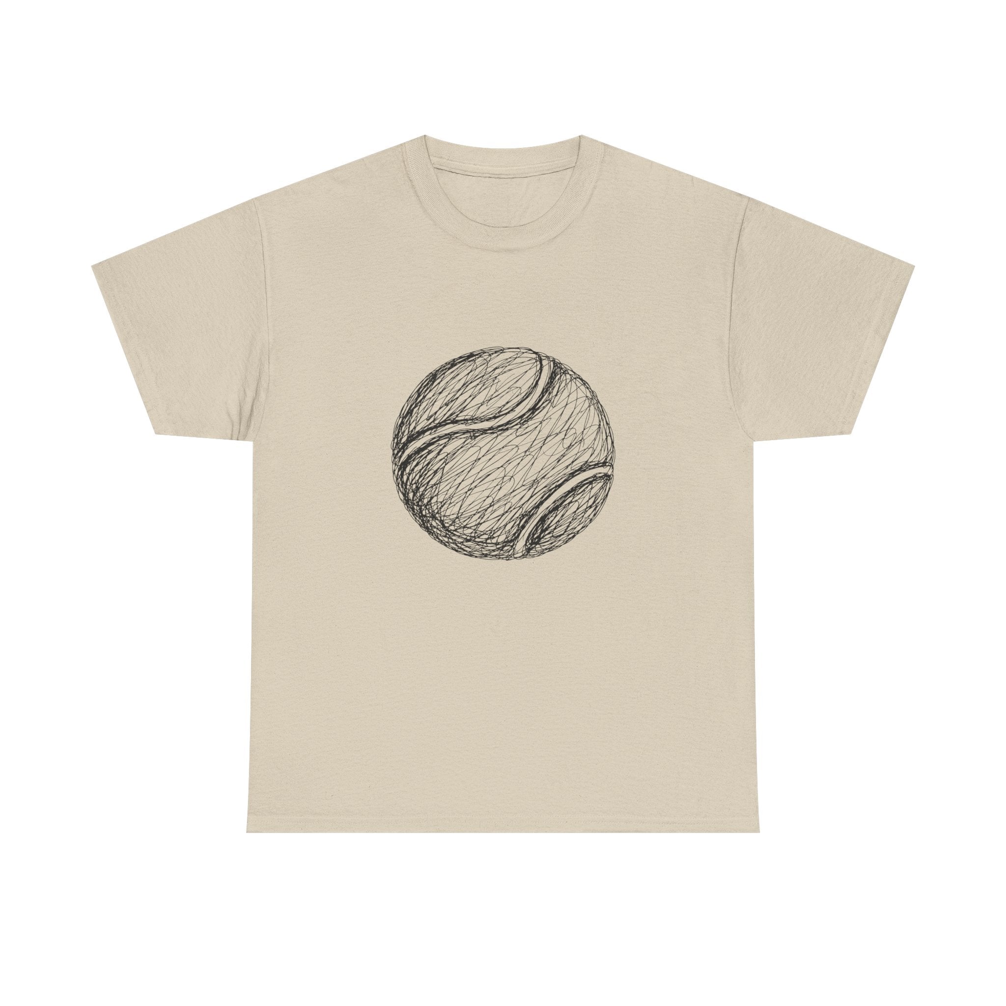 "Tennis Ball" – Original Scribble Art Tee