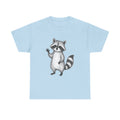 "Friendly Wave" Raccoon – Original Scribble Art Tee