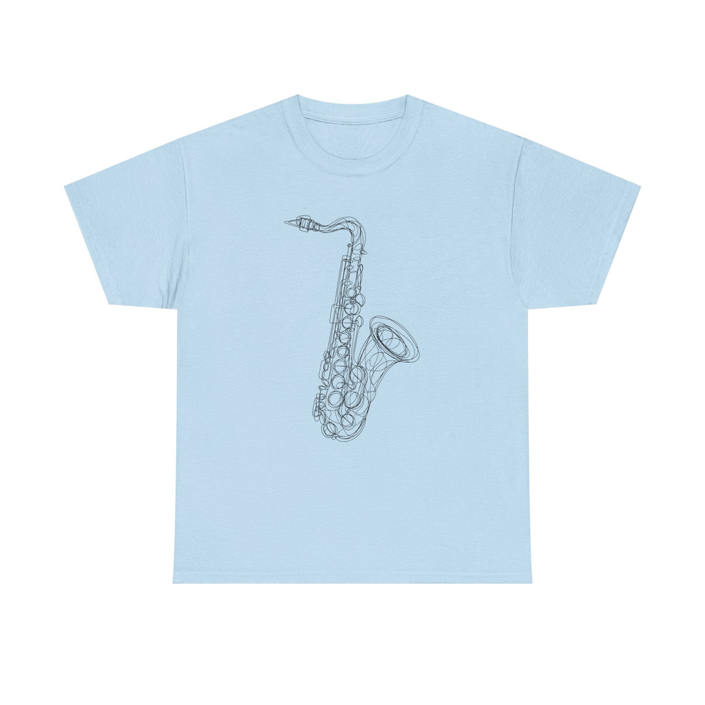 "Sax Appeal" – Original Scribble Art Tee