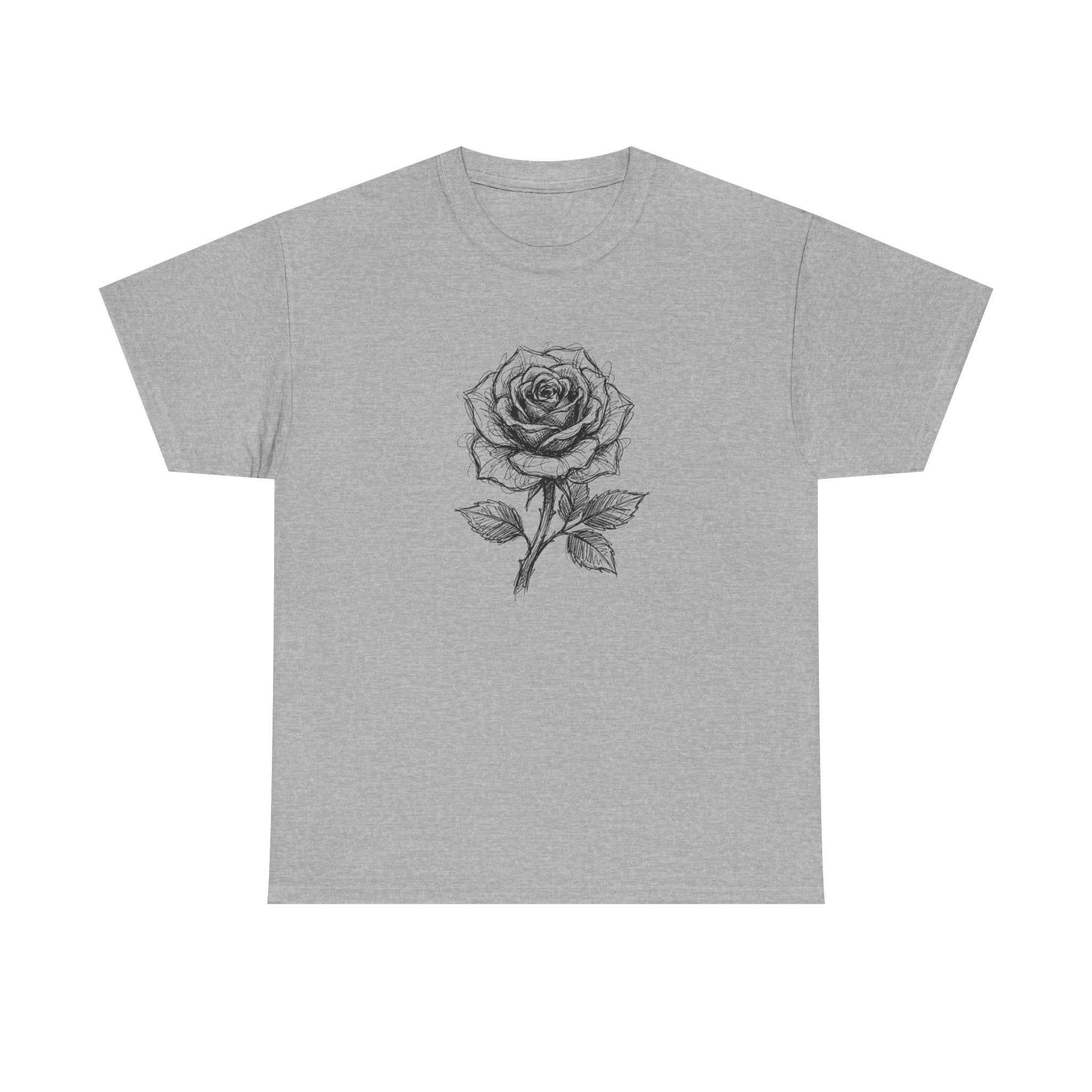 "Inked Rose" – Original Scribble Art Tee