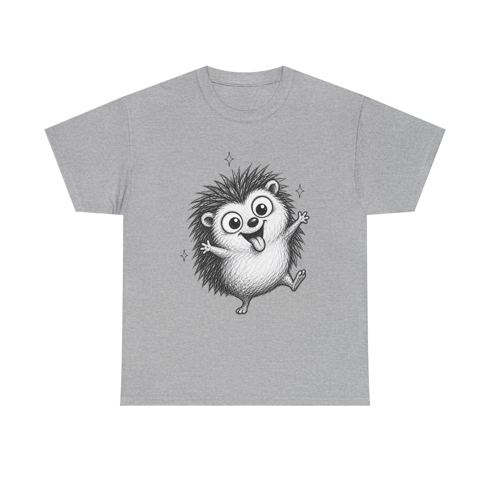 "Happy Hedgehog" – Original Scribble Art Tee